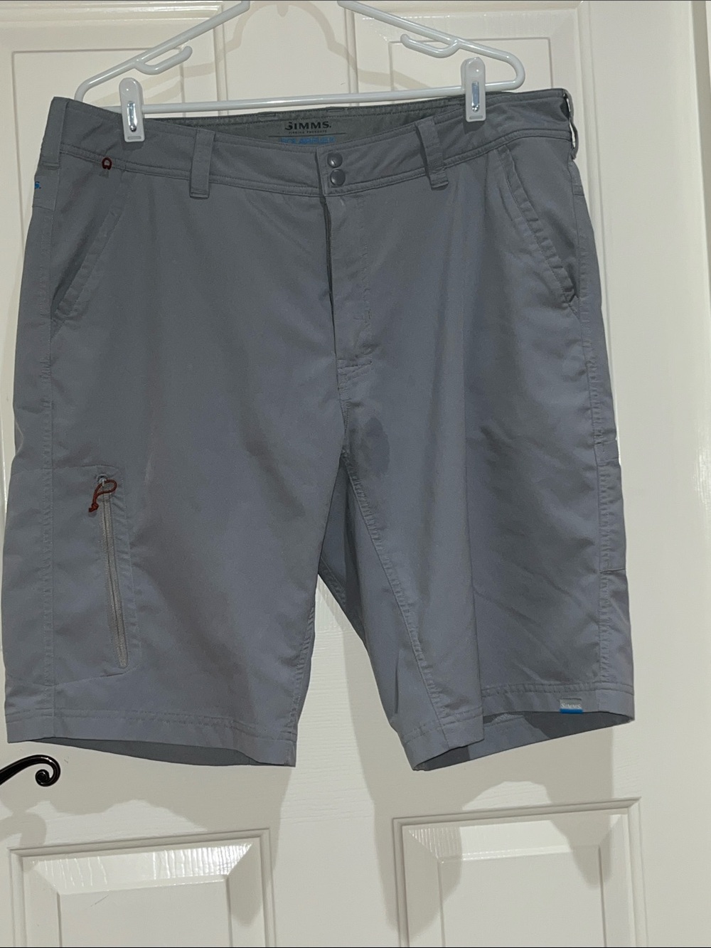 Simms Men's Light Gray Hybrid Fishing Shorts